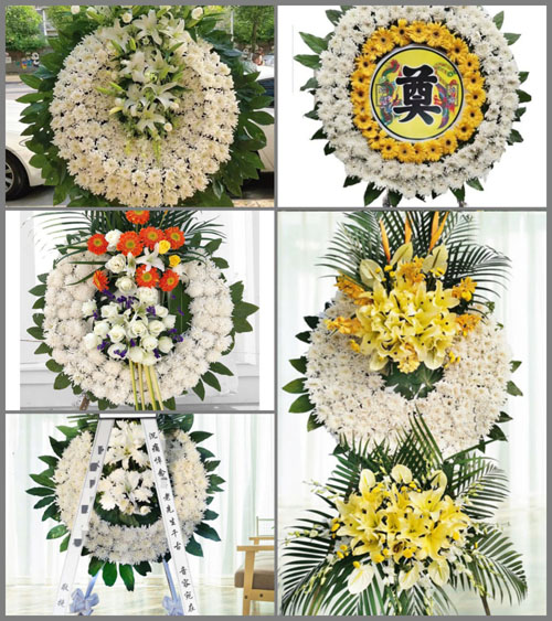 山东青岛平度市蓼兰镇夏家村花圈速递